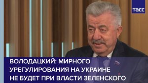 Володацкий: мирного урегулирования на Украине не будет при власти Зеленского