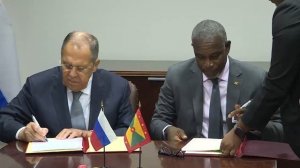 Церемония подписания Соглашения между Россией и Гренадой, Нью-Йорк, 24 сентября 2025 года