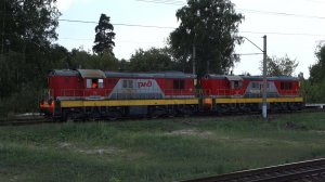 Сплотка тепловозов ЧМЭ3-1875 и ЧМЭ3-3527 на перегоне Доскино - Нижний Новгород Сортировочный