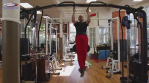 Пояс атлетический с цепью для силовых тренировок на турнике и брусьях