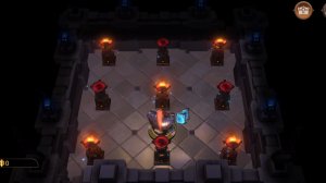 Как в игре Legends Reborn пройти тайное логово с факелами.