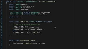 Shop System (Part IX)： Item Info Panel