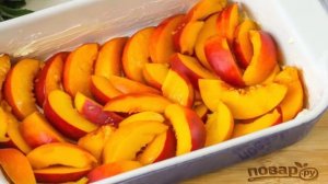 Клафути с персиками