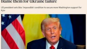 🇺🇸🇪🇺🇺🇦 Европейские чиновники опасаются, что Трамп готовится обвинить их в провале Украины — Fi