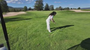первый раз в жизни играю в гольф 🏌🏻♀
