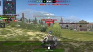 Танки Блиц. Танк Диамант. Вытянул на тоненького =)