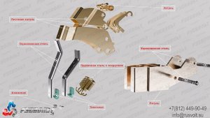 Щеткодержатель ДРПк2 12,5х32 (ДТХ) - чертеж 1РВ.100.109-1 ГЧ