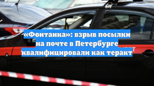 «Фонтанка»: взрыв посылки на почте в Петербурге квалифицировали как теракт