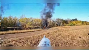 🔥На Северском направлении разведчики 3-й общевойсковой армии сожгли очередной бандеромобиль