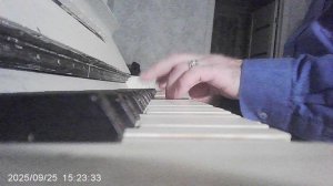 Пианино: русская народная песня "Каравай" обработка автора канала 1