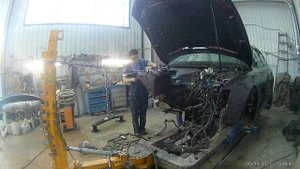 Ауди А5, работы по вытягиванию кузова