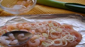 Куриный рулет с креветками