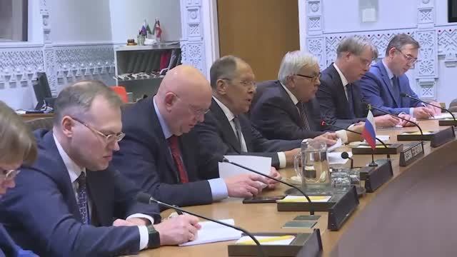 С.Лавров на встрече с высокими представителями МОРГ-ЮЧТО, Нью-Йорк, 25 сентября 2025 года