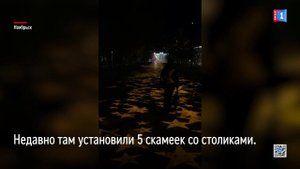 Вечерняя Аллея звёзд в Ноябрьске