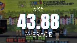 🥉 [43.88] 5x5 Average // |3rd place| Rubik's WCA European Championship 2024