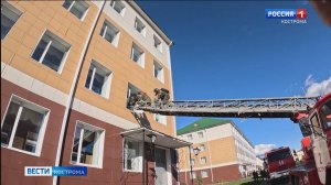 Пожарные провели масштабные учения в Костромской военной академии РХБЗ