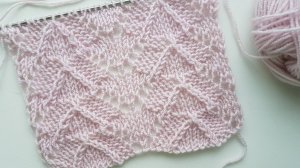 Ажурные Ёлочки спицами ✨ | Самый понятный мастер-класс для идеального узора