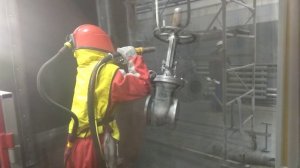 Дробеструйная обработка задвижек