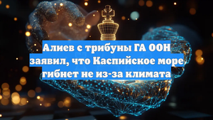 Алиев с трибуны ГА ООН заявил, что Каспийское море гибнет не из-за климата