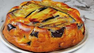 Оригинальный рецепт пирога с баклажанами! Рецепт сочного пирога с баклажанами для всей семьи! 🍆🍆🍆