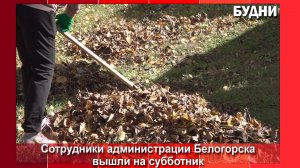 Администрация Белогорска вышла на субботник
