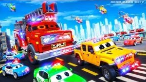 Чудовищная пожарная машина 🚒 Неистовствует! 🔥 Полицейские машины 🚓 ЭПИЧЕСКАЯ операция по спасению