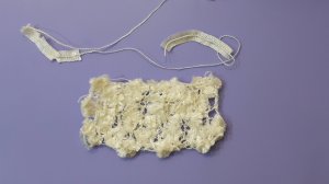 Пряжа  смесь букле и  нити.Тестирование пряжи в изделии