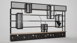 Обзор на стеллаж в стиле панк KronVuz ModStyle CTF-H4 производства Kron Investment Group