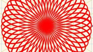 Роза Гвидо Гранди (плоская кривая - «rhodonea», от др.-греч. ῥόδον — «роза») - для числа π.