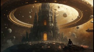 Temple on a Floating Asteroid 🪐 2-Hour Sci-Fi Ambience ｜ Ring of Shattered Planets ｜ Mystical