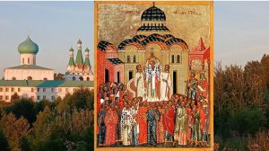 9-й час. Всенощное бдение (вынос Креста). Свято-Троицкий Александра Свирского монастырь.