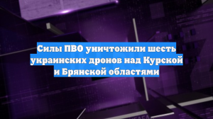 Силы ПВО уничтожили шесть украинских дронов над Курской и Брянской областями