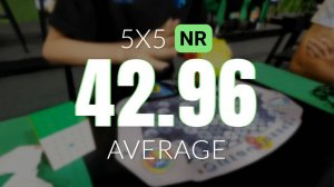 NR [42.96] 5x5 Average |WR12/ER4| // Rubik's WCA European Championship 2024