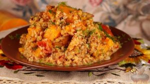 Ароматно и сытно. ГРЕЧКА С КУРИЦЕЙ И ТЫКВОЙ В ДУХОВКЕ