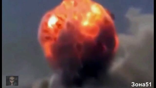 Крушение НЛО  Реальные съемки