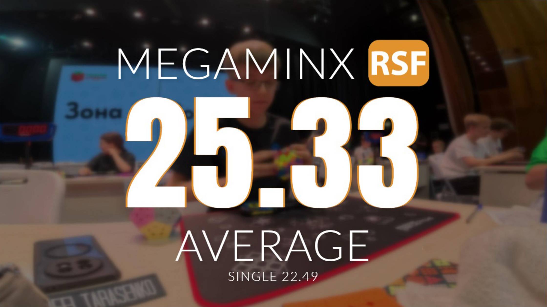[25.33] Megaminx Average (Single 22.49) // [RSF] Moscow Strawberry 2025