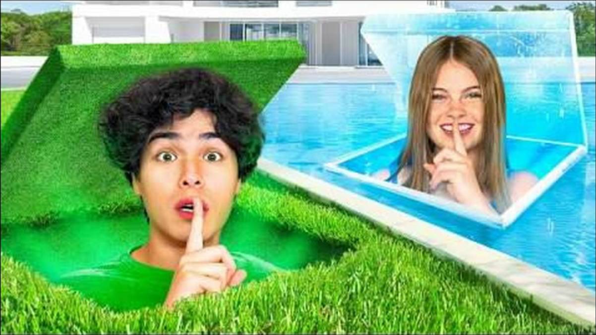 Я построил 4 СЕКРЕТНЫЕ комнаты в ОДНОМ ЦВЕТЕ! смотреть онлайн