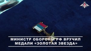🎖🎖 Министр обороны РФ вручил медали «Золотая Звезда» отличившимся участникам СВО