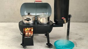 Удивительная дровяная печь 4 в 1. СВОИМИ РУКАМИ!