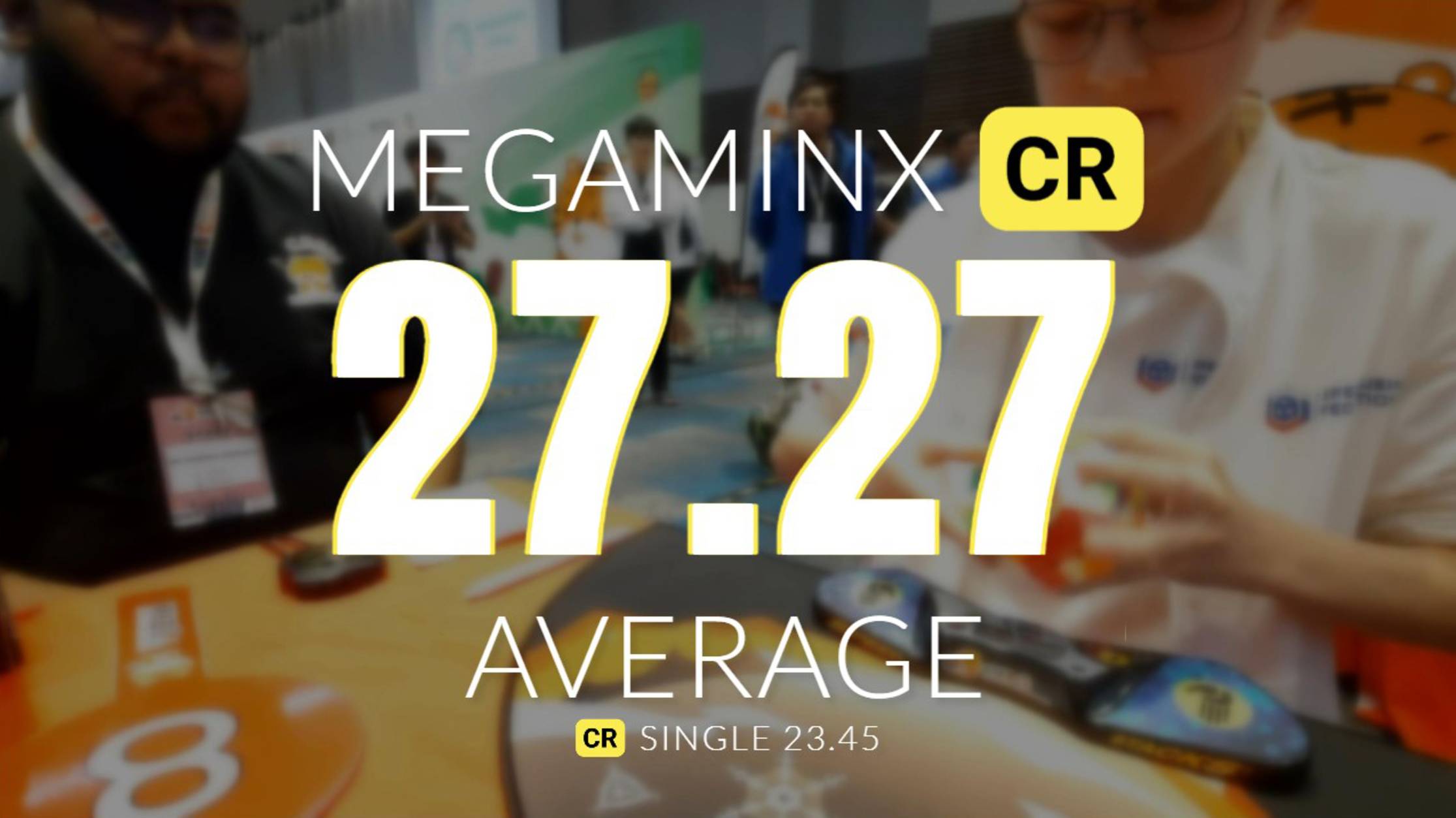 🏆 ER [27.27] Megaminx Average |WR4| (🏆 ER Single 23.45) // |1st place| Rubik's WCA Asian Champions