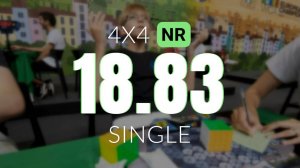 NR [18.83] 4x4 Single |WR7/ER3| // Rubik's WCA European Championship 2024