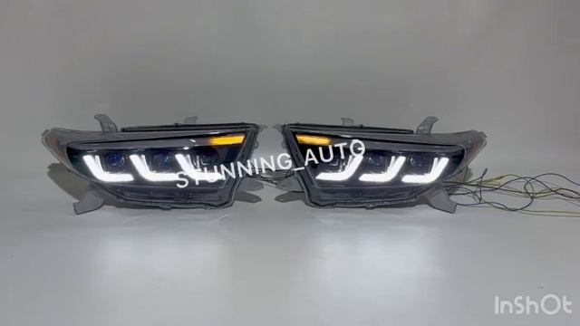Фары передние Toyota Highlander 2010-2013 смотреть онлайн