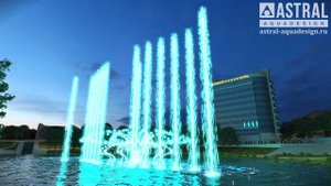 Плавающий музыкальный мультимедийный фонтан 64х22 метра, г. Набережные Челны