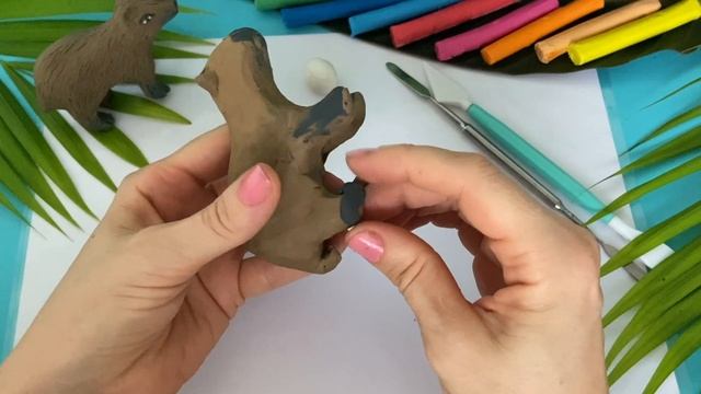 ✅️КАПИБАРА - САМЫЙ КРУПНЫЙ ГРЫЗУН ПЛАНЕТЫ.🌍ЛЕПИМ КАПИБАРУ из пластилина.🎨 смотреть онлайн