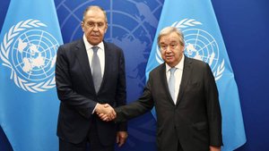 Лавров и Гутерриш обсудили конфликт на Украине и ситуацию на Ближнем Востоке