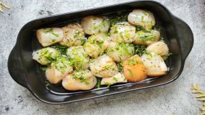 Морские гребешки в духовке