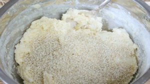 Кунжутное печенье с творогом