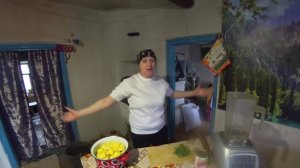 Жизнь в деревне. Пюре с фасолью. Приготовленное на печи.