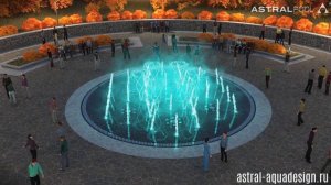 Пешеходный музыкальный фонтан в Томске