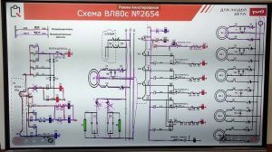 6 Схема включения цепей управления вспомогательных машин с 2654 электровоза Вл80с